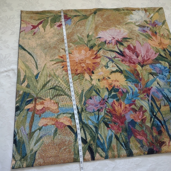 Jacquard tapestry woven multi color garden wall art hanging - Picture 9 of 9